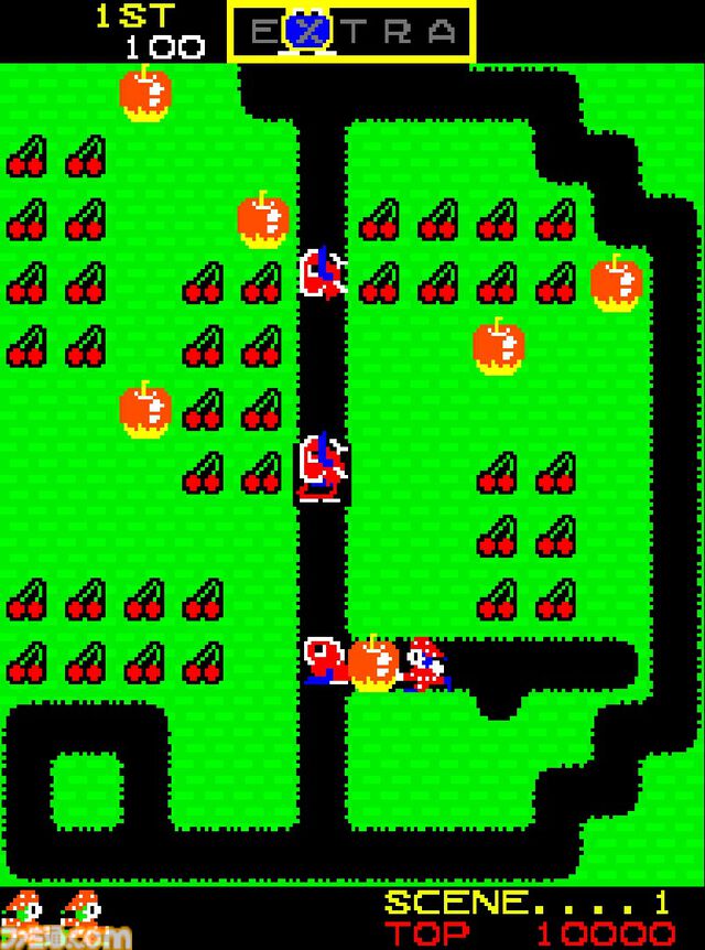【アケアカ】『Mr.Do!』5月15日に配信。チェリー集めやモンスター退治をしながらステージクリアーを目指すピエロのアクション。最初期版も収録