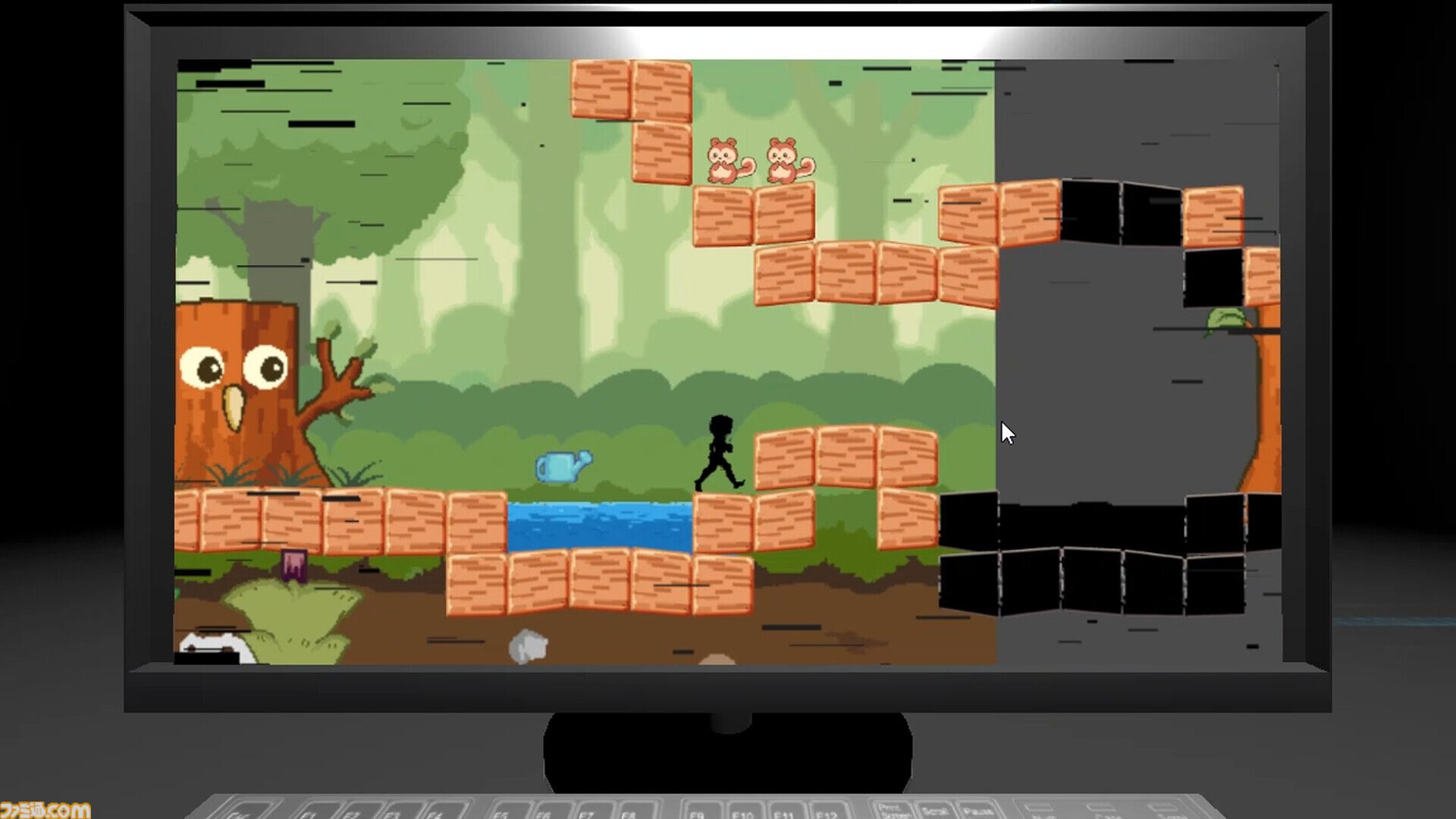 『GLiTCHiA』バグだらけの2Dレトロゲーから主人公を救い出すホラーアドベンチャー。グリッチで狂うと“おぞましいもの”が姿を現す【6月24日発売】