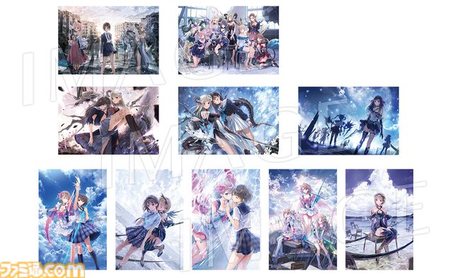 『ブルーリフレクション カルテット』星崎愛央の描き下ろしタペストリーがエビテン限定セットに。少女たちの日常を切り取ったブロマイドなども同梱