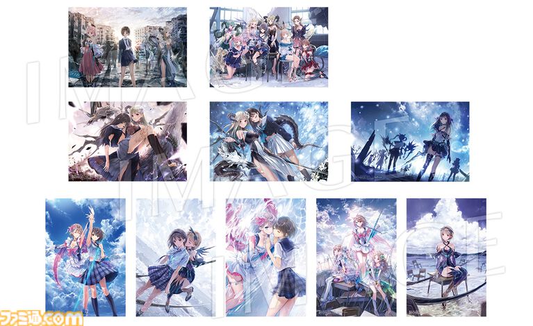 『ブルーリフレクション カルテット』星崎愛央の描き下ろしタペストリーがエビテン限定セットに。少女たちの日常を切り取ったブロマイドなども同梱