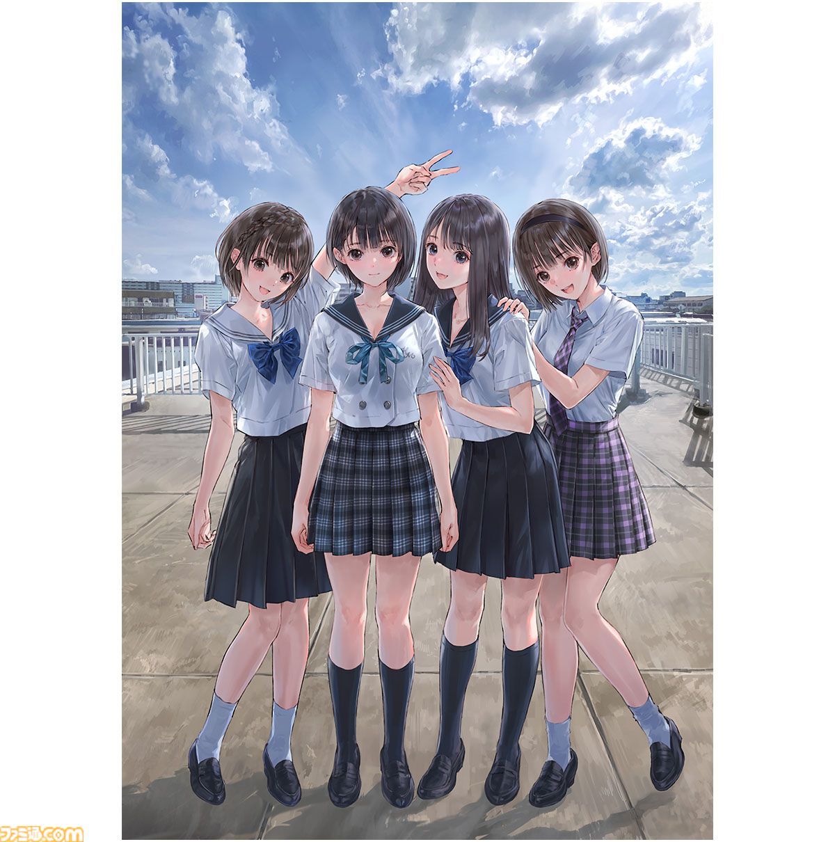 ブルーリフレクション カルテット』星崎愛央の描き下ろしタペストリー