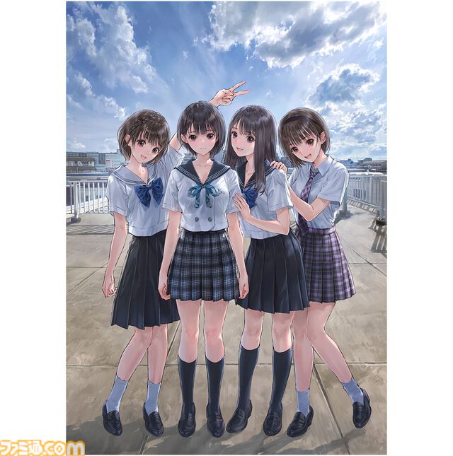 『ブルーリフレクション カルテット』星崎愛央の描き下ろしタペストリーがエビテン限定セットに。少女たちの日常を切り取ったブロマイドなども同梱