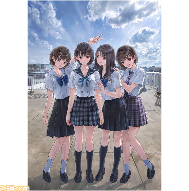 『ブルーリフレクション カルテット』星崎愛央の描き下ろしタペストリーがエビテン限定セットに。少女たちの日常を切り取ったブロマイドなども同梱