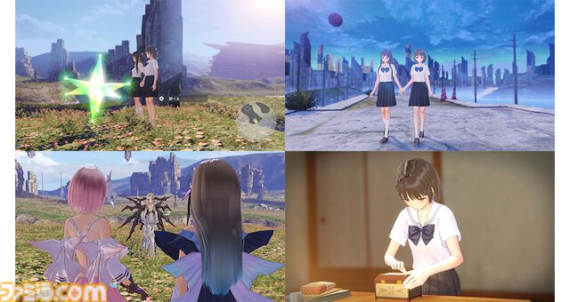 『ブルーリフレクション カルテット』星崎愛央の描き下ろしタペストリーがエビテン限定セットに。少女たちの日常を切り取ったブロマイドなども同梱