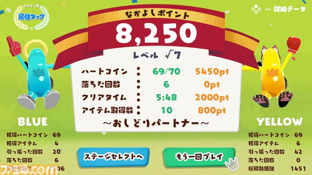 『GooNECT√2』ふたり手を繋いで進む協力アクションが進化。自動生成ステージやひとりで2キャラを操作するモードなどを追加【5月21日発売】