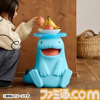 『ポケモン』ヌオーのミニテーブルがポケモンセンターオンラインで受注開始。水面に頭をぶつけているようにも見える、かわいらしいデザイン