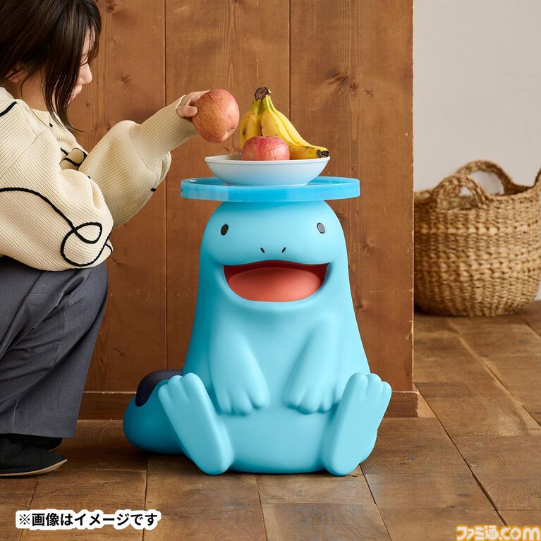 『ポケモン』ヌオーのミニテーブルがポケモンセンターオンラインで受注開始。水面に頭をぶつけているようにも見える、かわいらしいデザイン