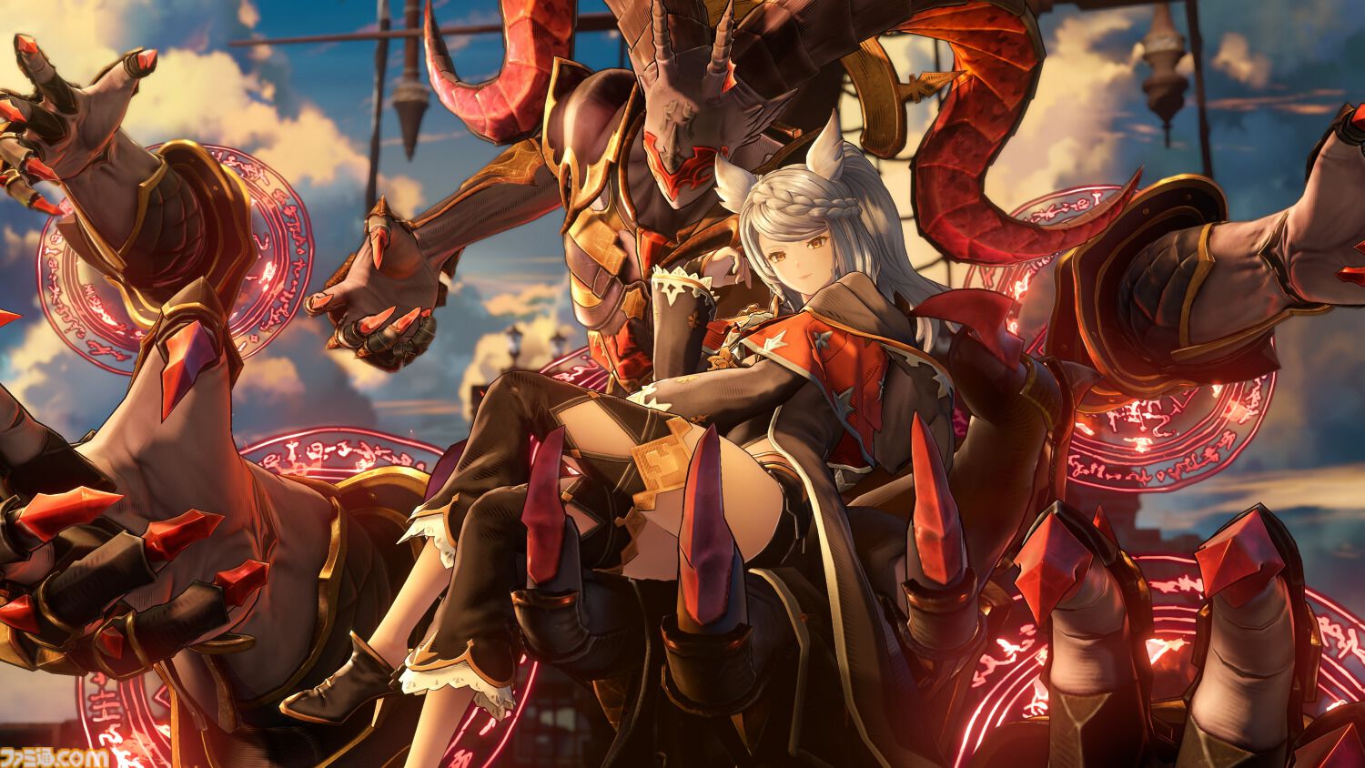 『グラブル リリンク エンドレスラグナロク』ルシファー（声：櫻井孝宏）が、操作できる特別な召喚石として登場。新プレイアブルキャラのフラウ、フェディエルも公開