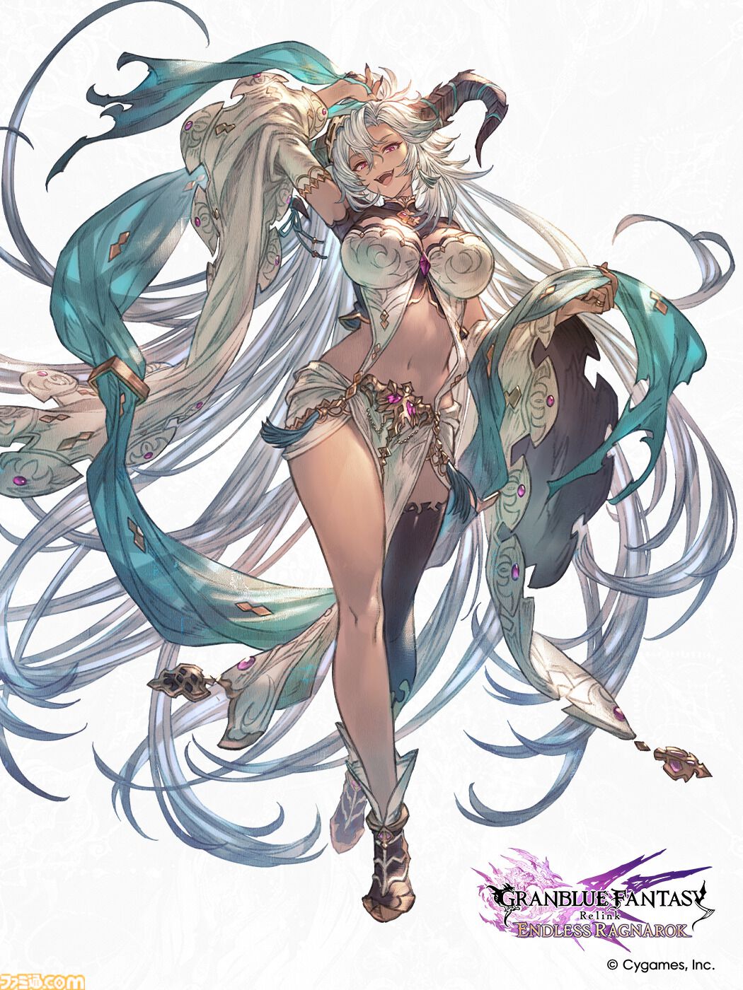 『グラブル リリンク エンドレスラグナロク』ルシファー（声：櫻井孝宏）が、操作できる特別な召喚石として登場。新プレイアブルキャラのフラウ、フェディエルも公開