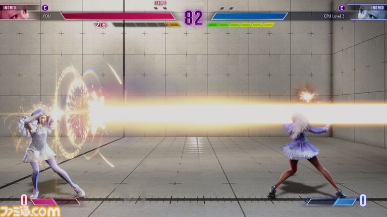 『スト6』イングリッド先行プレイリポート!強力かつトリッキーな飛び道具と必殺のビームで多彩な遠距離戦を展開する砲台キャラ。新たなアバター用オンライン対戦機能も紹介