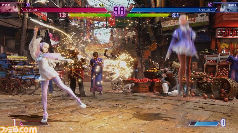 『スト6』イングリッド先行プレイリポート!強力かつトリッキーな飛び道具と必殺のビームで多彩な遠距離戦を展開する砲台キャラ。新たなアバター用オンライン対戦機能も紹介