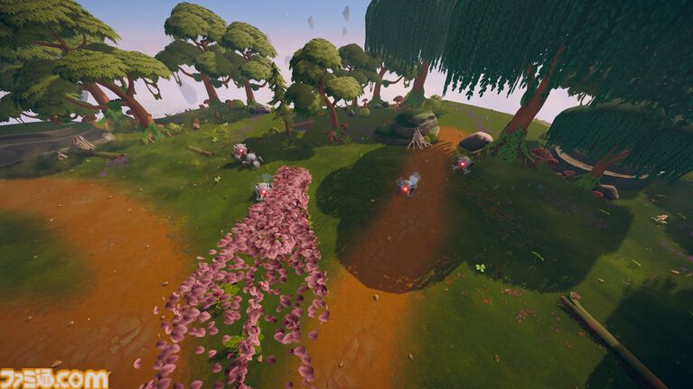 『Leafborn』主人公は“葉っぱの群れ”。変幻自在にフェームを切り替えロボと戦うローグライトアクションが、Steamにて近日公開予定