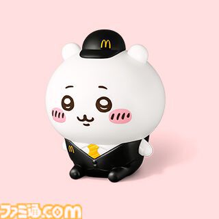 『ちいかわ』マクドナルド“ハッピーセット”第1弾が発売。クルー姿になったハチワレたちのフィギュアが登場。本日（5/15）注文するには公式アプリの購入権が必要