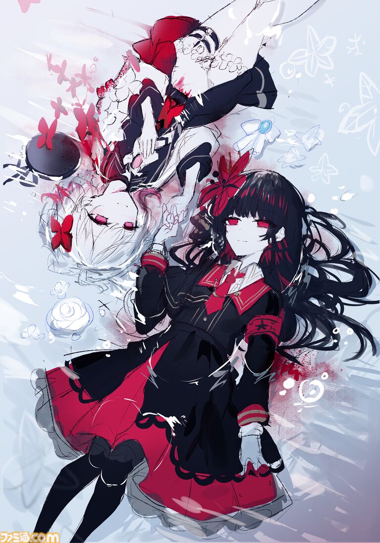 『魔法少女ノ魔女裁判』桜羽エマ&二階堂ヒロの描き下ろしタペストリー初公開。ファミ通DXパックに付属、丸皿や付箋ロールなど魔女候補たちのグッズが満載