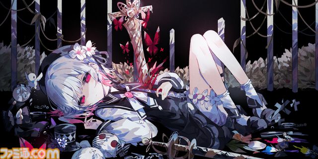『魔法少女ノ魔女裁判』桜羽エマ＆二階堂ヒロの描き下ろしタペストリー初公開。ファミ通DXパックに付属、丸皿や付箋ロールなど魔女候補たちのグッズが満載
