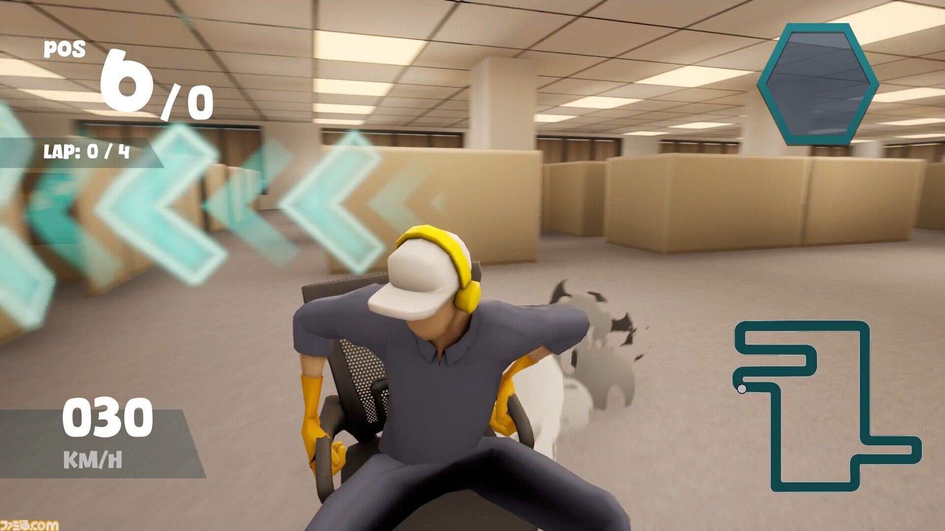 『Need for Seat』イスで会社内や街中を爆走するレースゲームが開発中。誰もが一度はやった(？) イスを使ったおふざけがゲームに