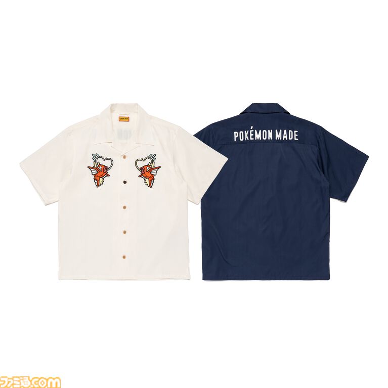 『ポケモン』ネギを背負えるカモネギのジャケットが登場。HUMAN MADEとのコラボ新商品が5月23日より発売。コイキング、ピカチュウの商品も展開
