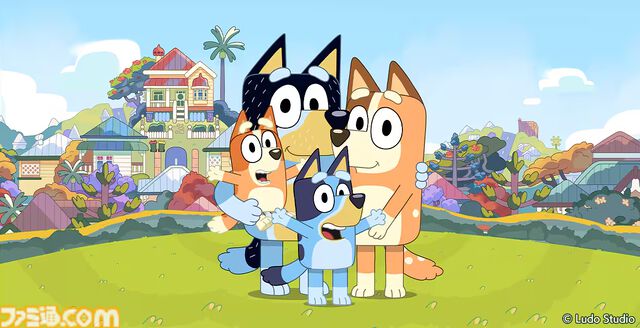 『スイカゲーム+』とオーストラリア発のアニメ『ブルーイ』が5月21日よりコラボ。特別アレンジBGMが実装、フルーツがぬいぐるみ風デザインに変化