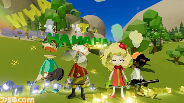『ヨーデルゴルフ』会話がリアルタイムで3D文字として出現するオープンワールドゴルフゲームが発表。ひとつのボールを共有してカップインを目指す。ビットサミットにも出展