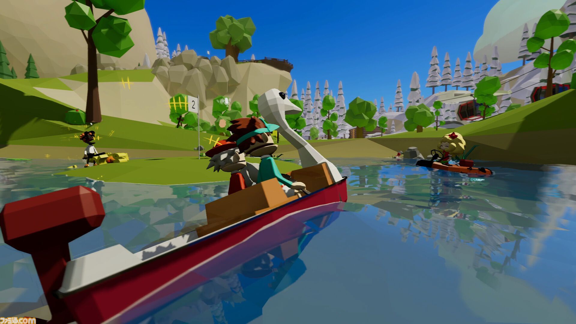 『ヨーデルゴルフ』会話がリアルタイムで3D文字として出現するオープンワールドゴルフゲームが発表。ひとつのボールを共有してカップインを目指す。ビットサミットにも出展