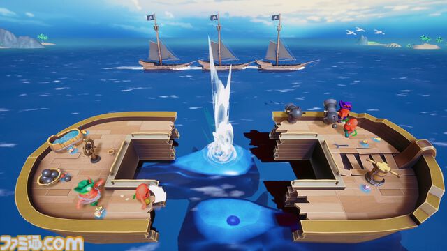 『Aye Aye Captain』は『Overcooked』ライクな4人協力型海賊ゲーム。海賊船の修復から大砲での対戦、隠された財宝を巡る冒険が楽しめる