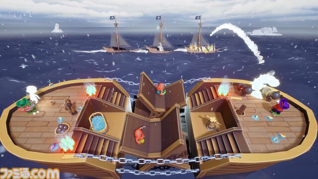 『Aye Aye Captain』は『Overcooked』ライクな4人協力型海賊ゲーム。海賊船の修復から大砲での対戦、隠された財宝を巡る冒険が楽しめる