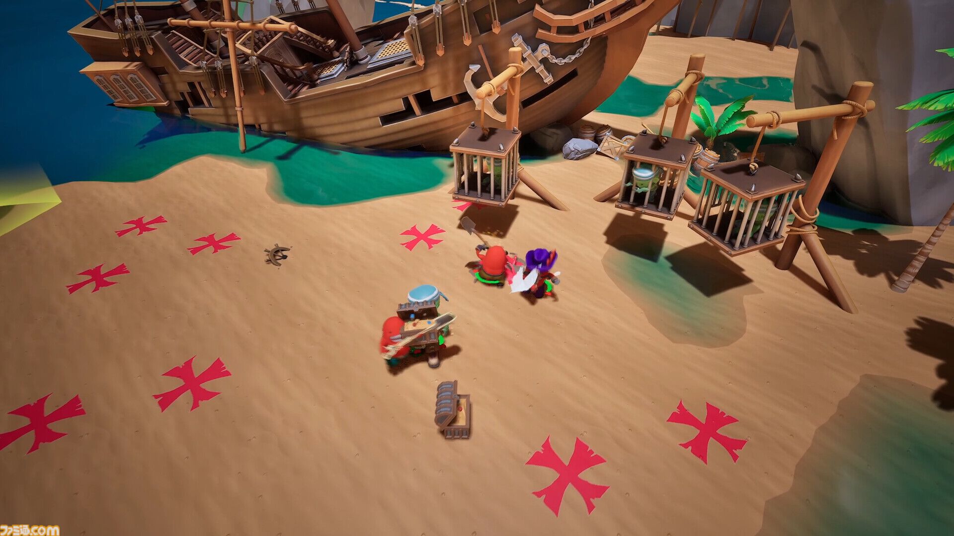 『Aye Aye Captain』は『Overcooked』ライクな4人協力型海賊ゲーム。海賊船の修復から大砲での対戦、隠された財宝を巡る冒険が楽しめる