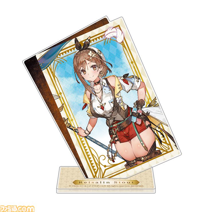 『ライザのアトリエ3』パッケージ絵のライザが1/7スケールフィギュアになって登場。エビテン限定特典でアクリルブロック&カード型アクスタが付属