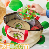満腹になったヨッシーがかわいいトートバッグなど新商品がマイニンテンドーストアで発売。ヨッシーの保冷剤も同時発売。過去に発売されたタマゴ型キーケースもリニューアル