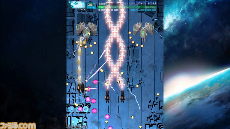 『サイヴァリア3』弾をギリギリで避けて自機を成長させていく弾幕シューティング。22年ぶりとなるナンバリング最新作が本日(5/21)発売