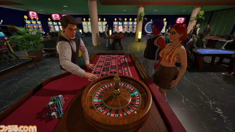 『ラスベガスシミュレーター』迷惑客やエイリアンを暴力で理解らせるカジノ経営シミュがSteamにて配信開始。最大4人で協力プレイが可能