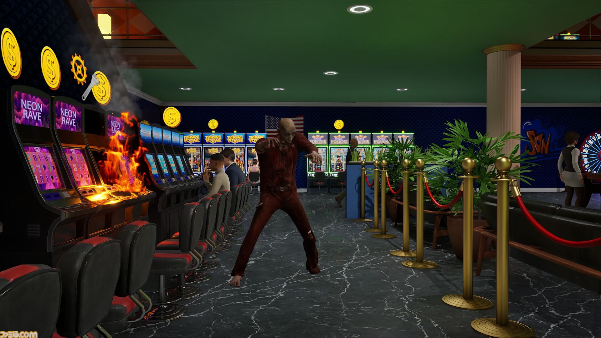 『ラスベガスシミュレーター』迷惑客やエイリアンを暴力で理解らせるカジノ経営シミュがSteamにて配信開始。最大4人で協力プレイが可能