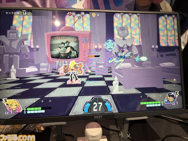 『夢閃少女』メカをまとった女子高生たちが夢の世界で大暴れ！　『パンスト』ライクな絵柄も魅力のふたりプレイ対応アクションローグライク【BitSummit2026】