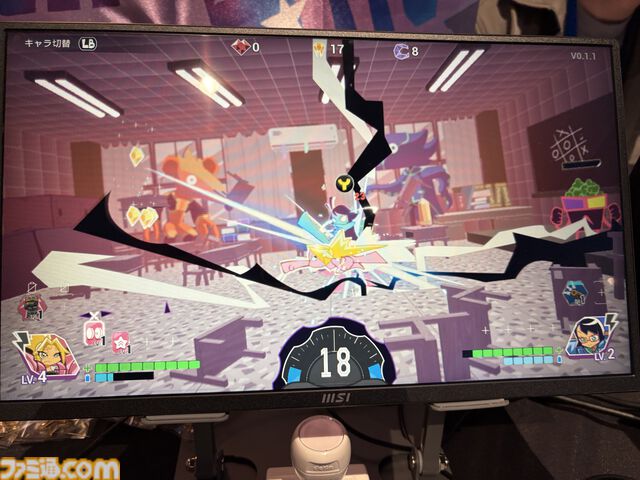 『夢閃少女』メカをまとった女子高生たちが夢の世界で大暴れ！　『パンスト』ライクな絵柄も魅力のふたりプレイ対応アクションローグライク【BitSummit2026】