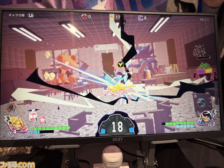 『夢閃少女』メカをまとった女子高生たちが夢の世界で大暴れ! 『パンスト』ライクな絵柄も魅力のふたりプレイ対応アクションローグライク【BitSummit2026】