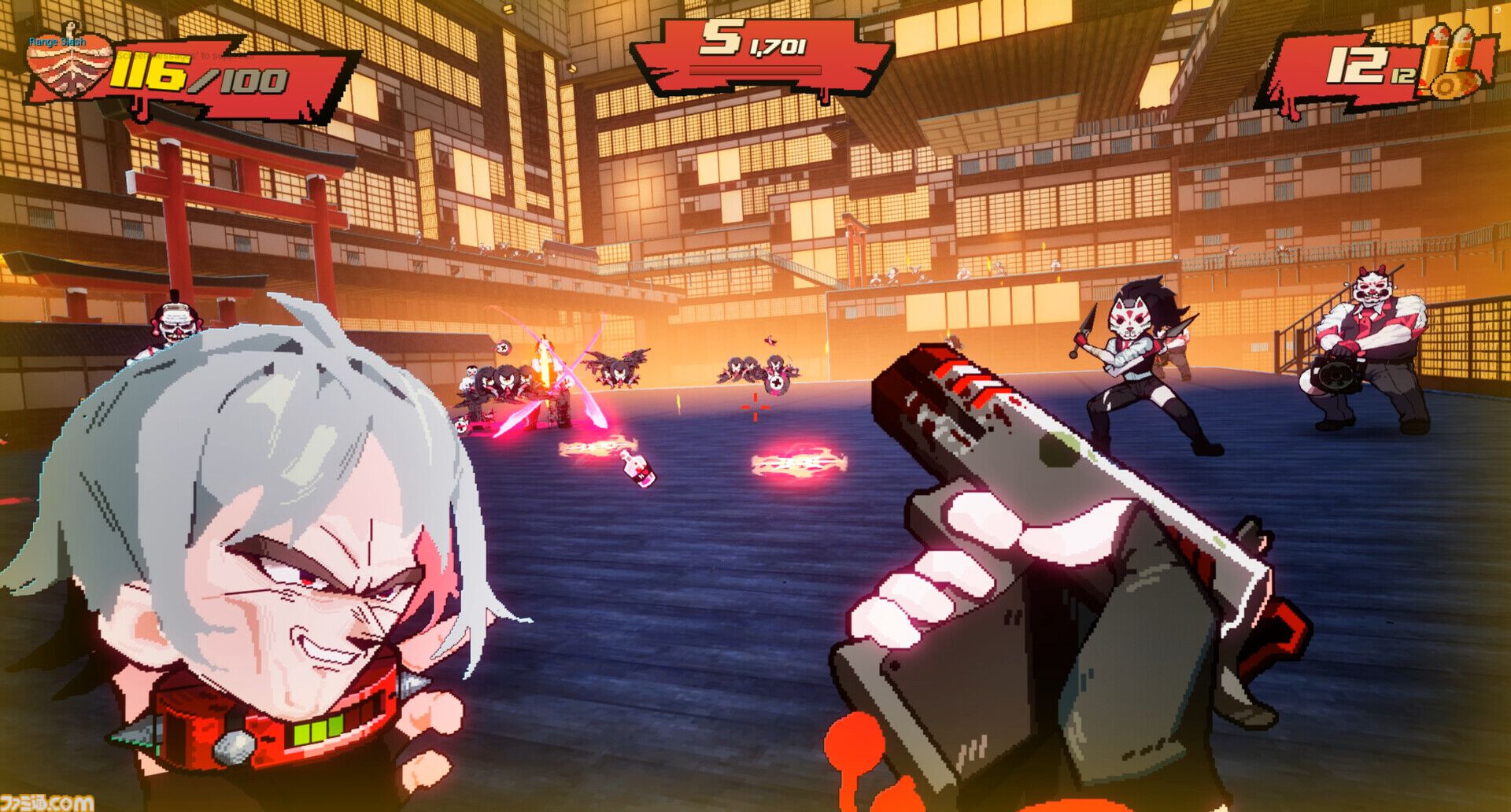 『Blood High!』自分の“頭”をブン投げて敵をブッ倒せ！ ポップで血みどろな狂気のハイスピード吸血鬼FPSがSteam向けに発売