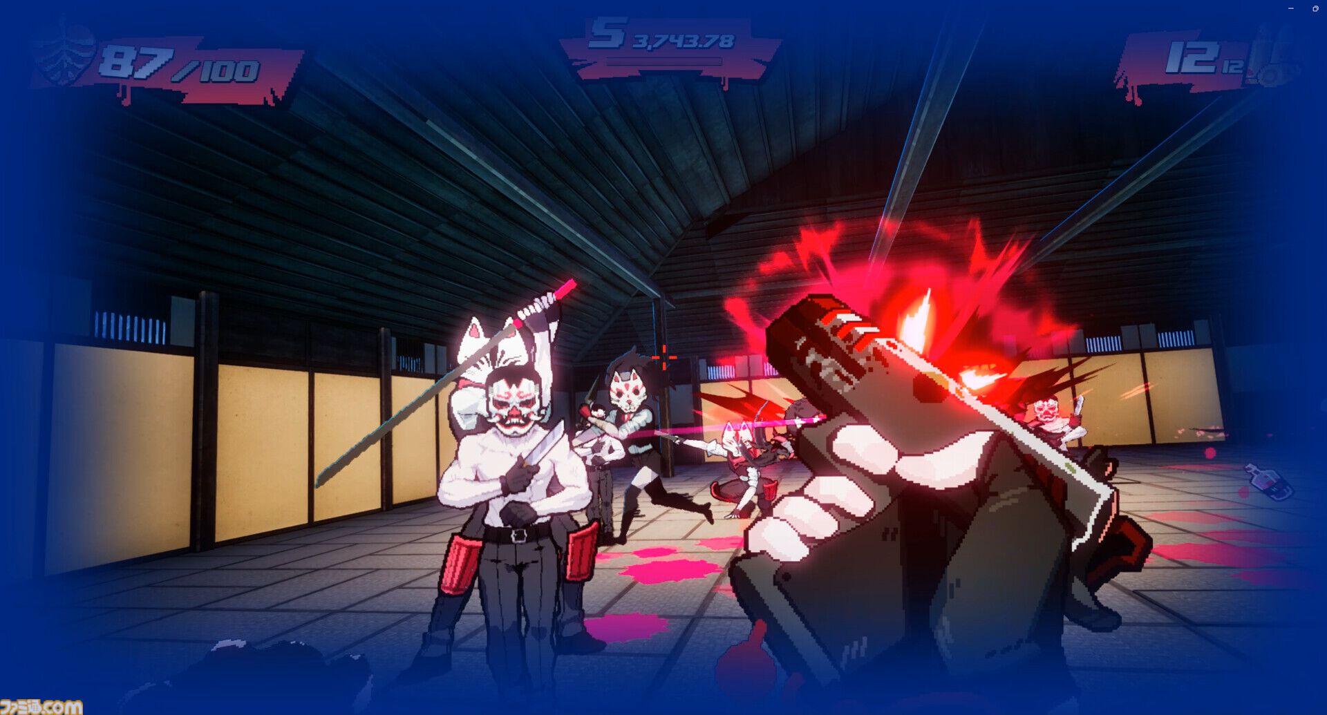 『Blood High!』自分の“頭”をブン投げて敵をブッ倒せ！ ポップで血みどろな狂気のハイスピード吸血鬼FPSがSteam向けに発売