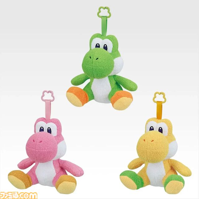 『スーパーマリオ』ヨッシーだらけの一番くじが本日（5/23）発売。りんごを抱えたお座りポーズ、スヤスヤ寝顔がかわいいぬいぐるみなどがラインアップ