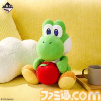 『スーパーマリオ』ヨッシーだらけの一番くじが本日（5/23）発売。りんごを抱えたお座りポーズ、スヤスヤ寝顔がかわいいぬいぐるみなどがラインアップ