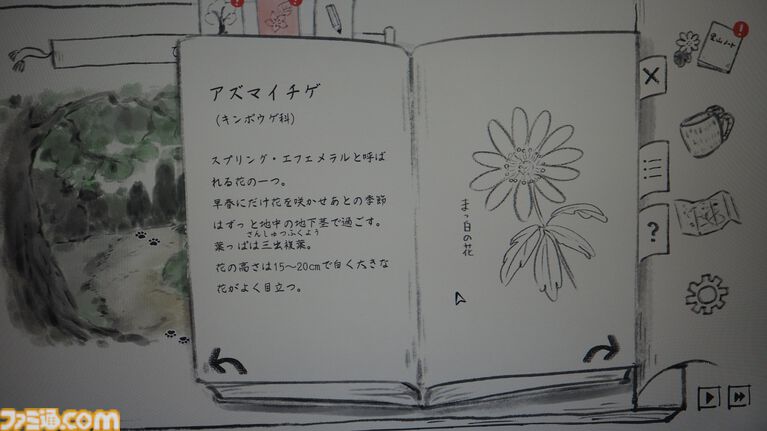 『里山のおと 春さんぽ』筆で描かれるほんわか自然探索アドベンチャー。遊んでいるとガチの動植物知識を叩き込まれるし、タヌキのかわいさに骨抜きにされる【BitSummit2026】