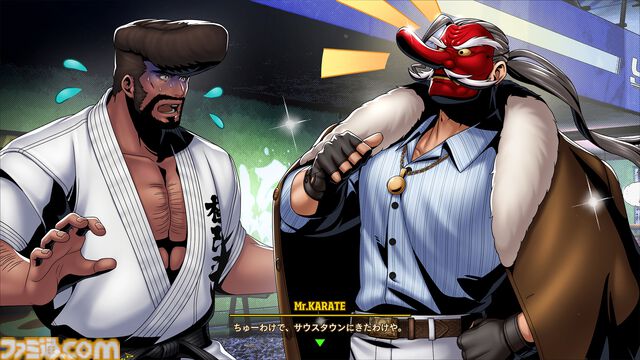 『餓狼伝説 City of the Wolves』Mr.KARATEが5/27より参戦。イタリア訛りの謎の格闘家。3回くり出す覇王翔吼拳など極限流空手の真髄を見せる！