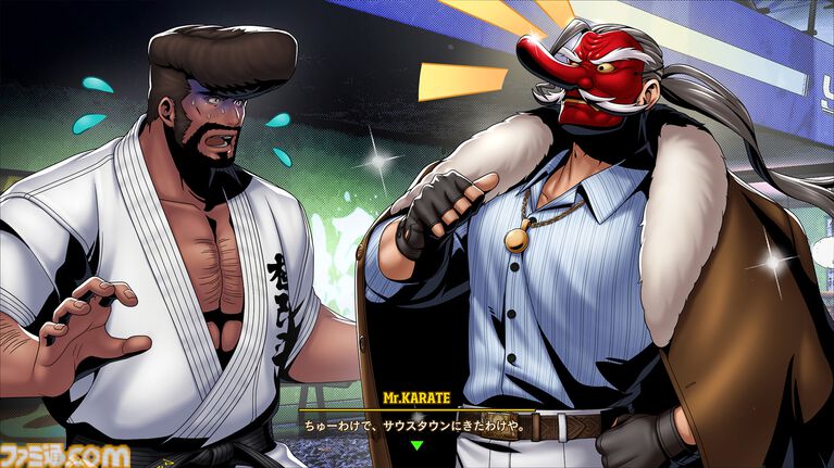 『餓狼伝説 City of the Wolves』Mr.KARATEが5/27より参戦。イタリア訛りの謎の格闘家。3回くり出す覇王翔吼拳など極限流空手の真髄を見せる!