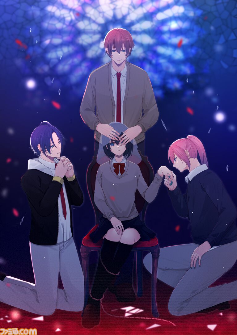 『闇ゆく君に花束を』攻略対象の全員がヤンデレな乙女ゲームが本日(5/26)19時より配信開始。選択肢によって変化するのは好感度ではなくヤンデレ度