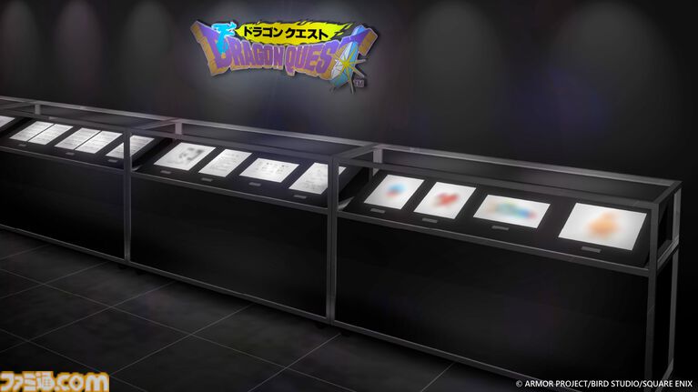 『ドラクエ』40周年記念展では初代『ドラクエ』の開発資料や原画、楽譜を展示！ おどるほうせき巾着に入ったキャンディやゴーレム立体Tシャツなどオリジナルグッズも