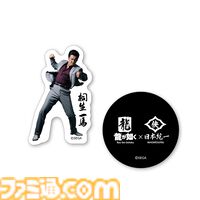 『龍が如く』×『日本統一』コラボ実写ドラマのグッズが発売決定。本宮泰風（桐生一馬）、山口祥行（真島吾朗）たち4人のアクスタ、缶バッジなどがセガストアオンラインにて受注開始