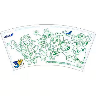 【ポケモン】ANAのポケモンジェット“赤・緑”のデザインが公開。ほのお・くさタイプのパートナーポケモンたちが勢ぞろい。ポムケンやハブロウの姿も