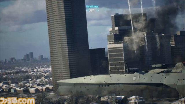 『エースコンバット8』レビュー。陸上戦艦がビルをなぎ倒す様子はもはや怪獣映画。雲海での空戦で“深化”を確実に体感。トンネルくぐりも確認できた体験会リポート