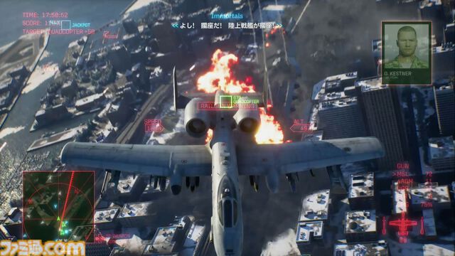 『エースコンバット8』レビュー。陸上戦艦がビルをなぎ倒す様子はもはや怪獣映画。雲海での空戦で“深化”を確実に体感。トンネルくぐりも確認できた体験会リポート