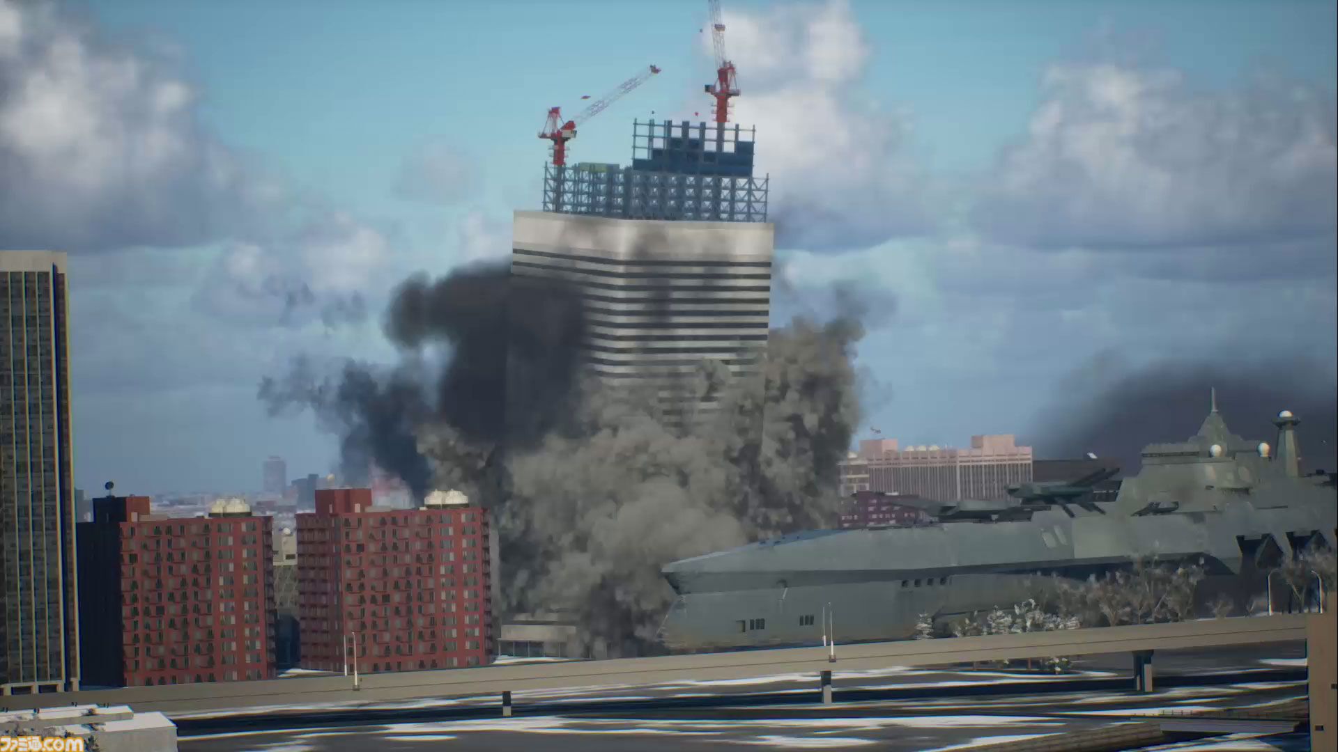 『エースコンバット8』レビュー。陸上戦艦がビルをなぎ倒す様子はもはや怪獣映画。雲海での空戦で“深化”を確実に体感。トンネルくぐりも確認できた体験会リポート