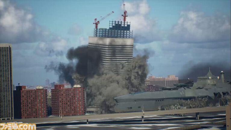 『エースコンバット8』レビュー。陸上戦艦がビルをなぎ倒す様子はもはや怪獣映画。雲海での空戦で“深化”を確実に体感。トンネルくぐりも確認できた体験会リポート